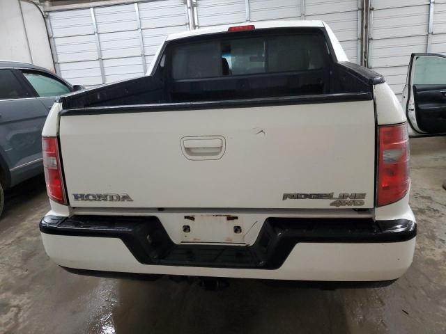 5FPYK16589B109740 - 2009 HONDA RIDGELINE RTL WHITE photo 6