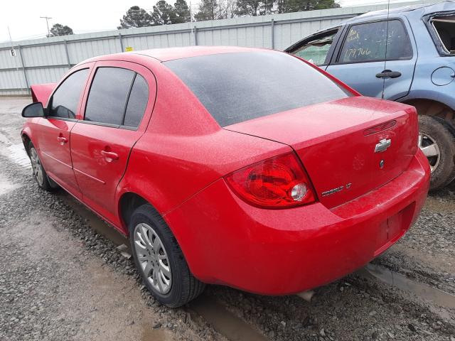 1G1AT58H597265819 - 2009 CHEVROLET COBALT LT RED photo 3