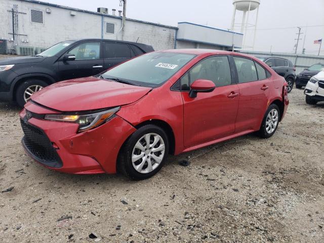 JTDEPRAEXLJ044795 - 2020 TOYOTA COROLLA LE RED photo 1