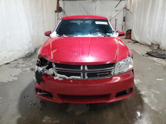 1C3CDZCBXDN594354 - 2013 DODGE AVENGER SXT RED photo 5