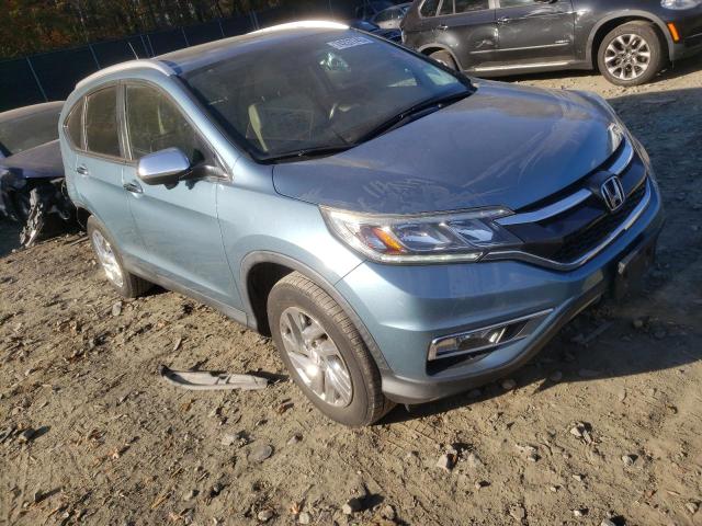 2HKRM4H71FH681611 - 2015 HONDA CR-V EXL TEAL photo 4