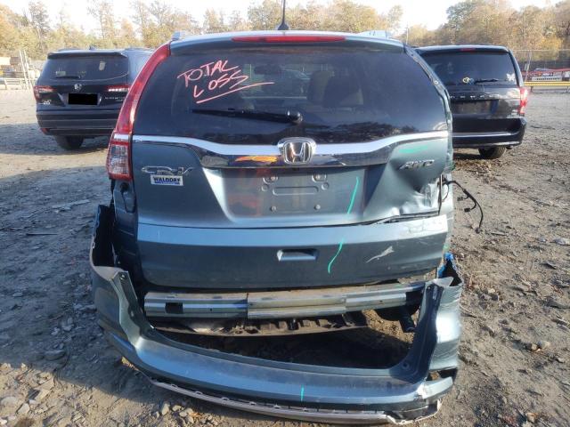 2HKRM4H71FH681611 - 2015 HONDA CR-V EXL TEAL photo 6