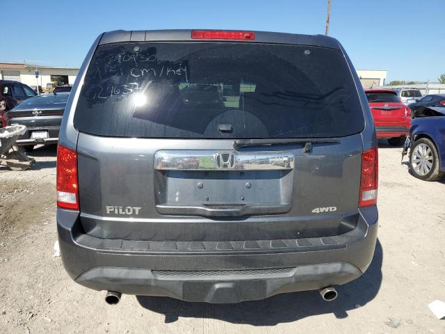 5FNYF4H52CB024637 - 2012 HONDA PILOT EXL GRAY photo 6