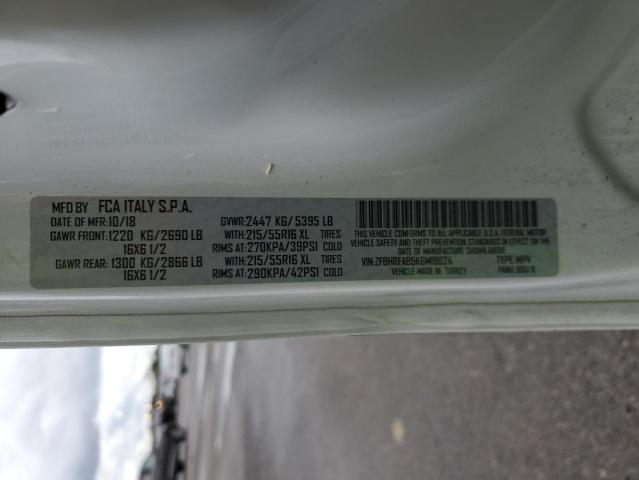 ZFBHRFAB5K6M19024 - 2019 RAM PROMASTER 白色 照片 13