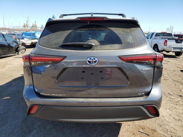 5TDKARAH5PS522029 - 2023 TOYOTA HIGHLANDER HYBRID XLE GRAY photo 6