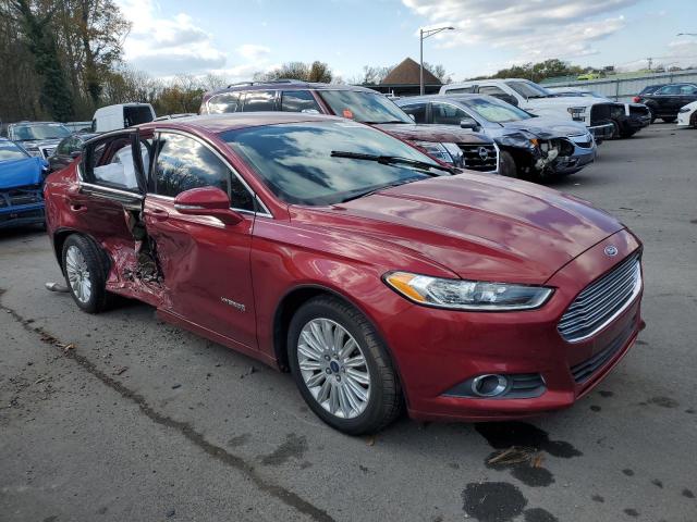 3FA6P0LU5ER264574 - 2014 FORD FUSION SE HYBRID MAROON photo 4