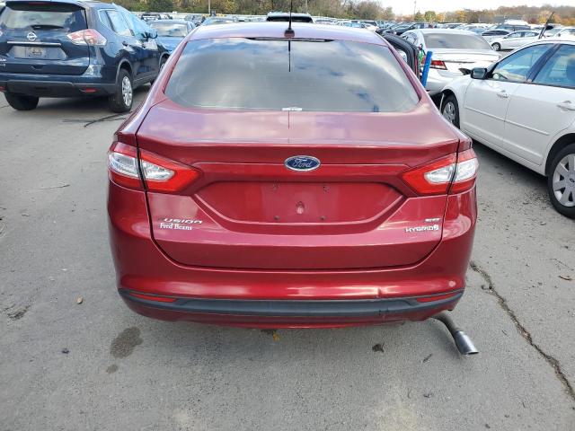 3FA6P0LU5ER264574 - 2014 FORD FUSION SE HYBRID MAROON photo 6