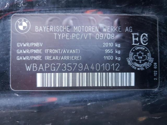 WBAPG73579A401012 - 2009 BMW 323 I BLACK photo 12