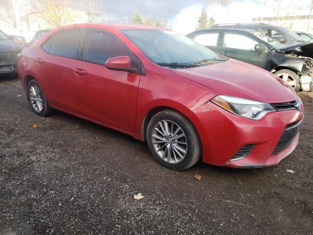 2T1BURHE8FC406687 - 2015 TOYOTA COROLLA L RED photo 4