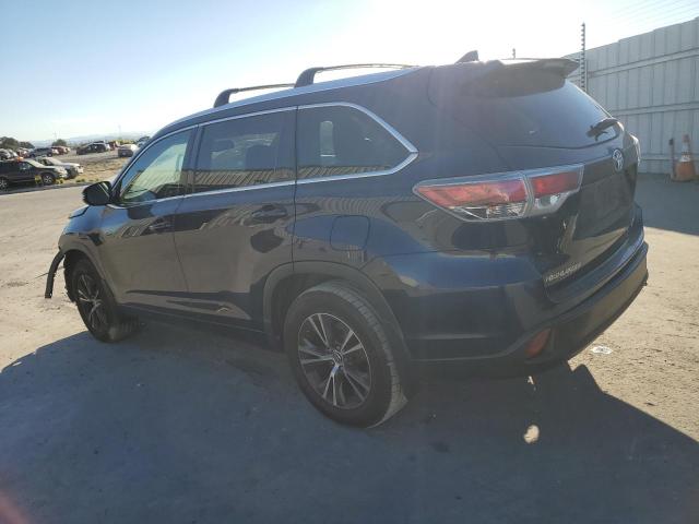 5TDJKRFH3GS254941 - 2016 TOYOTA HIGHLANDER XLE BLUE photo 2