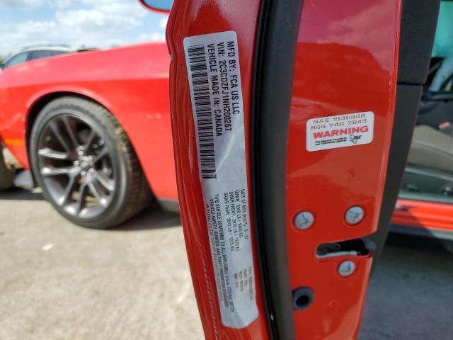 2C3CDZFJ1NH200267 - 2022 DODGE CHALLENGER R/T SCAT PACK RED photo 13