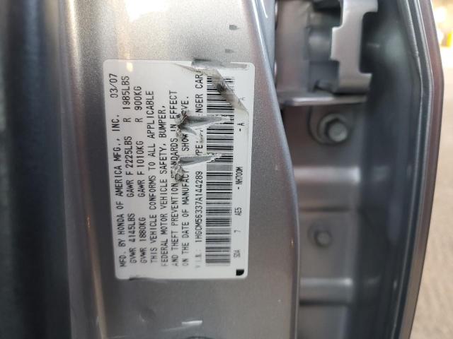 1HGCM56337A144289 - 2007 HONDA ACCORD SE SILVER photo 12