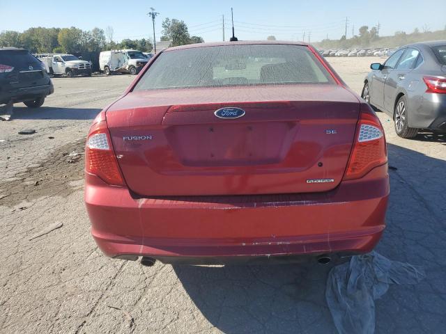 3FAHP0HG0CR437376 - 2012 FORD FUSION SE RED photo 6