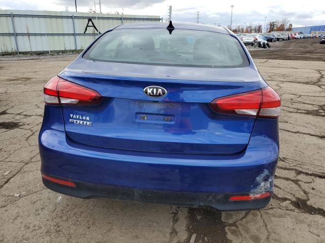 3KPFL4A77HE054211 - 2017 KIA FORTE LX BLUE photo 6