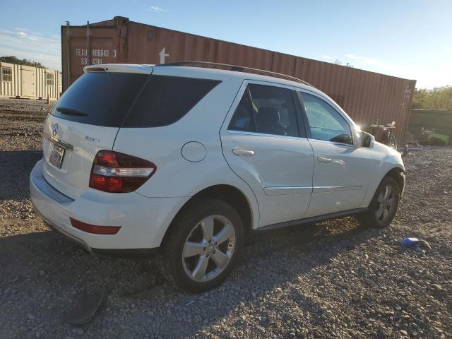 4JGBB8GB0BA643773 - 2011 MERCEDES-BENZ ML 350 4MATIC WHITE photo 3