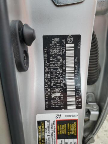 4T1BK3DB1BU388587 - 2011 TOYOTA AVALON BASE 银色 照片 13