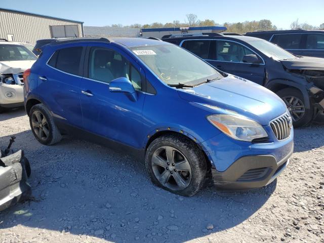 KL4CJASB4EB625098 - 2014 BUICK ENCORE BLUE photo 4