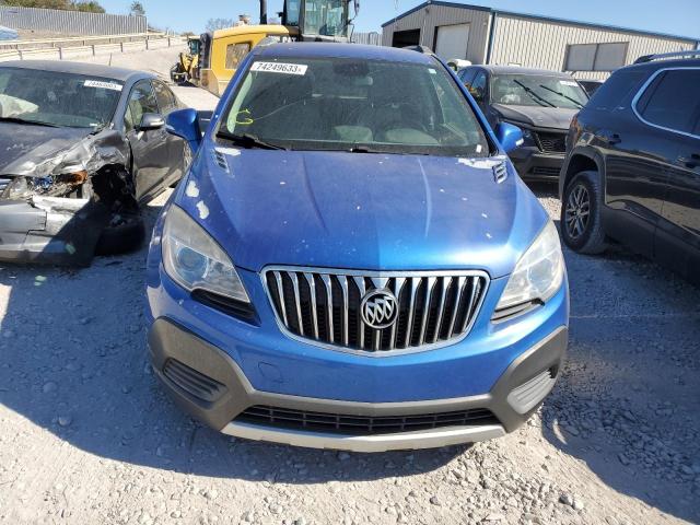 KL4CJASB4EB625098 - 2014 BUICK ENCORE BLUE photo 5