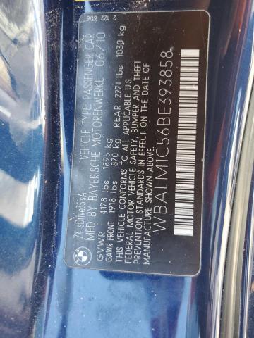 WBALM1C56BE393858 - 2011 BMW Z4 SDRIVE35IS 蓝色 照片 13