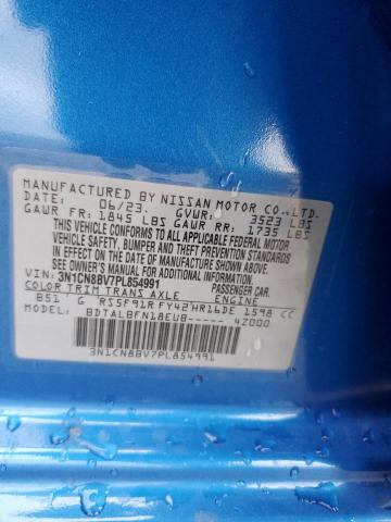 3N1CN8BV7PL854991 - 2023 NISSAN VERSA S BLUE photo 12