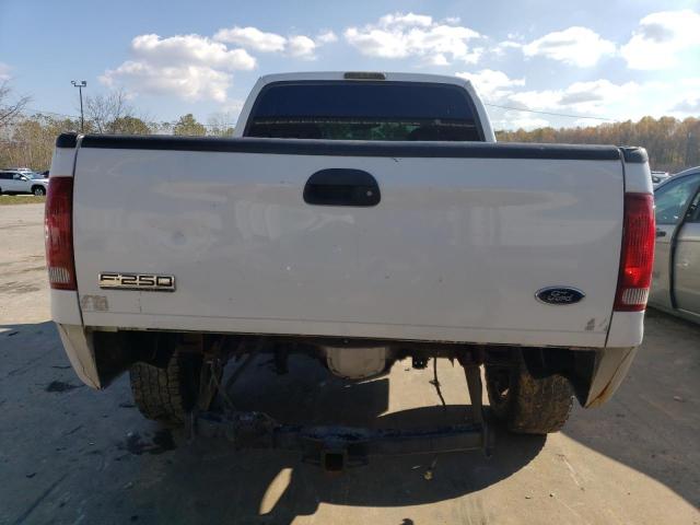 1FTSX21P16EC34980 - 2006 FORD F250 SUPER DUTY WHITE photo 6