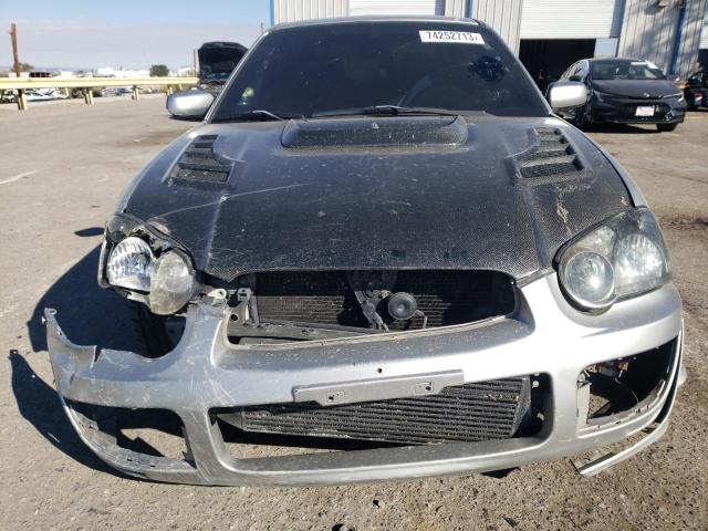 JF1GD70625L522821 - 2005 SUBARU IMPREZA WRX STI SILVER photo 5