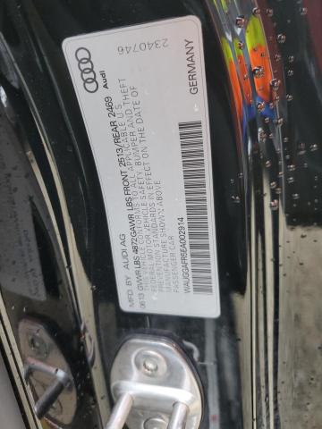 WAUGGAFR5EA002914 - 2014 AUDI S5 PREMIUM PLUS 黑色 照片 12