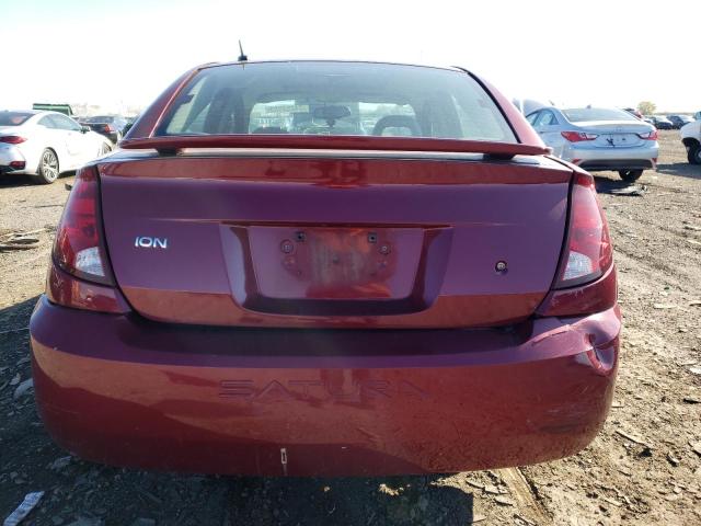1G8AL55F86Z109343 - 2006 SATURN ION LEVEL 3 MAROON photo 6