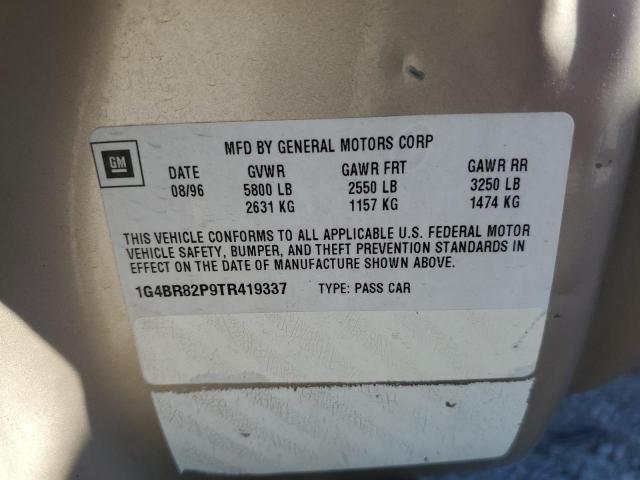 1G4BR82P9TR419337 - 1996 BUICK ROADMASTER BASE TWO TONE photo 12