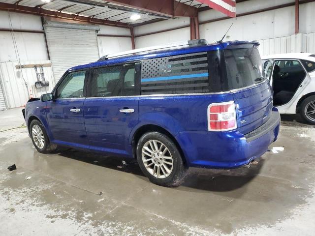 2FMHK6C86FBA04865 - 2015 FORD FLEX SEL BLUE photo 2