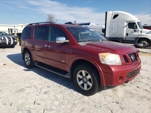 5N1AA08C19N601302 - 2009 NISSAN ARMADA SE MAROON photo 4