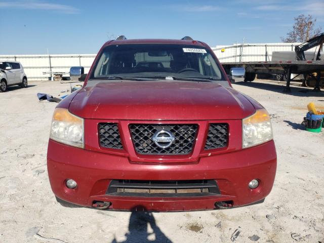 5N1AA08C19N601302 - 2009 NISSAN ARMADA SE MAROON photo 5