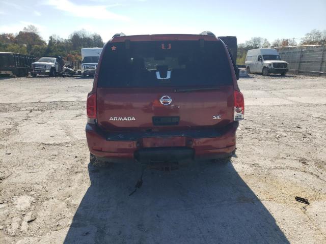 5N1AA08C19N601302 - 2009 NISSAN ARMADA SE MAROON photo 6