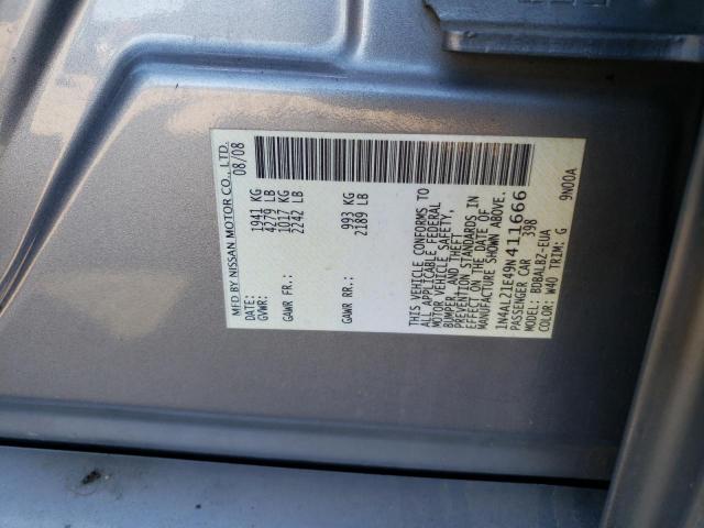 1N4AL21E49N411666 - 2009 NISSAN ALTIMA 2.5 GRAY photo 12