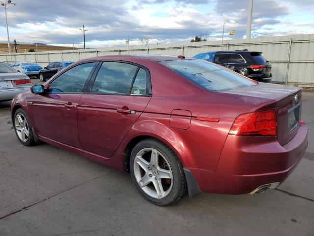 19UUA65564A037190 - 2004 ACURA TL BURGUNDY photo 2