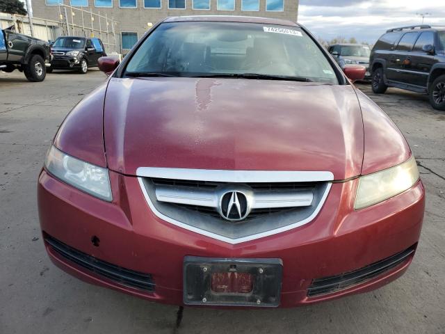 19UUA65564A037190 - 2004 ACURA TL BURGUNDY photo 5