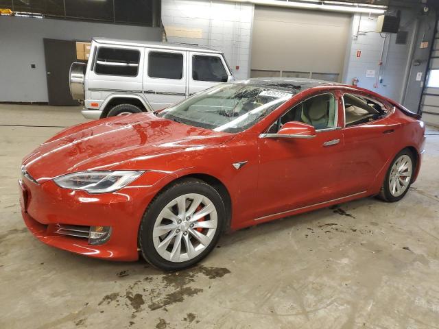 5YJSA1E45HF196537 - 2017 TESLA MODEL S წითელი ფოტო 1