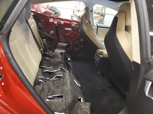 5YJSA1E45HF196537 - 2017 TESLA MODEL S წითელი ფოტო 10