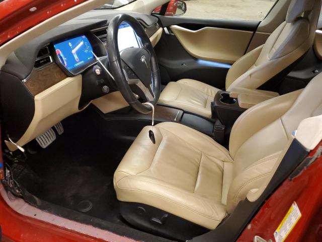 5YJSA1E45HF196537 - 2017 TESLA MODEL S წითელი ფოტო 7
