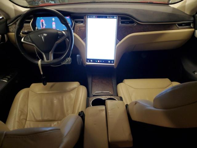 5YJSA1E45HF196537 - 2017 TESLA MODEL S წითელი ფოტო 8