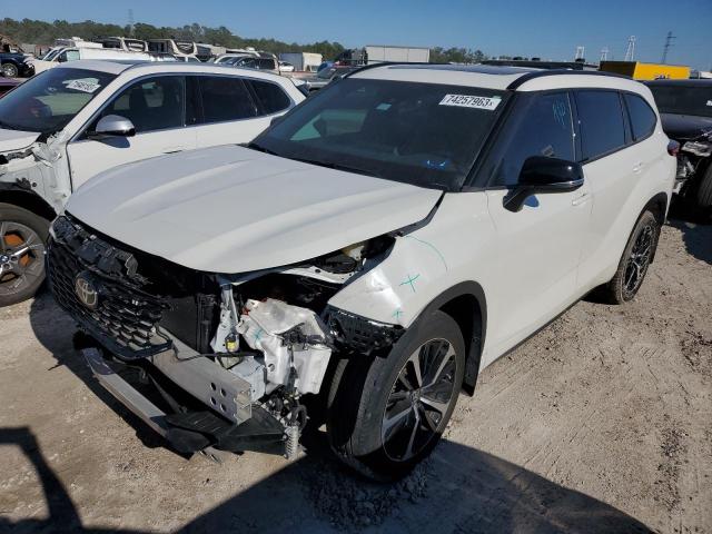 5TDLZRAH4MS056988 - 2021 TOYOTA HIGHLANDER XSE WHITE photo 1