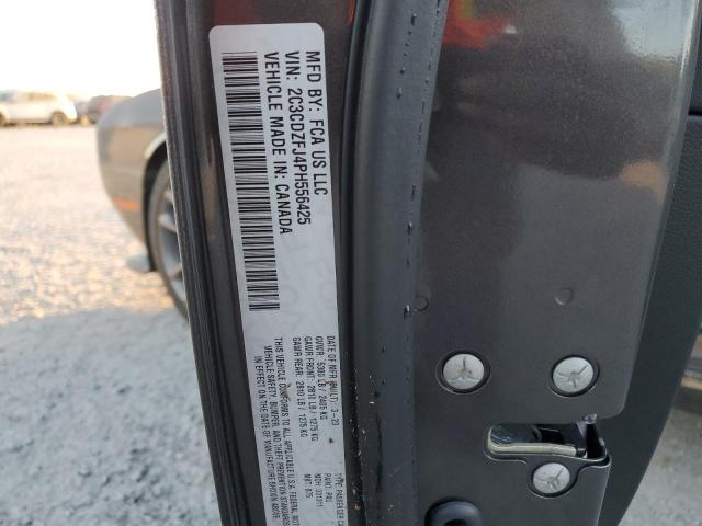 2C3CDZFJ4PH556425 - 2023 DODGE CHALLENGER R/T SCAT PACK GRAY photo 12