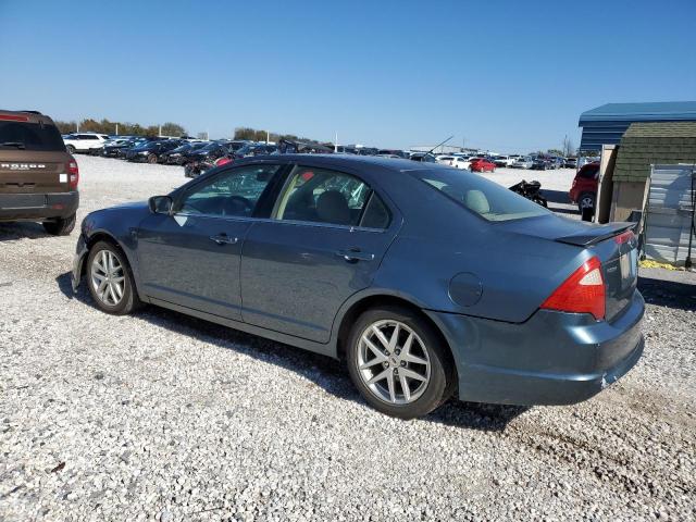 3FAHP0HA6BR337180 - 2011 FORD FUSION SE BLUE photo 2