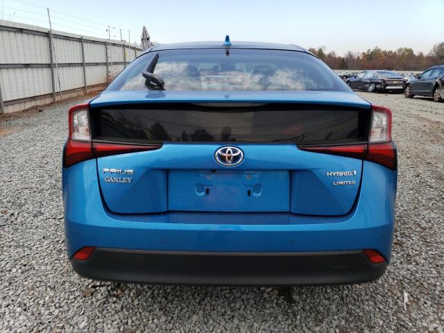 JTDKARFU4L3121749 - 2020 TOYOTA PRIUS L BLUE photo 6