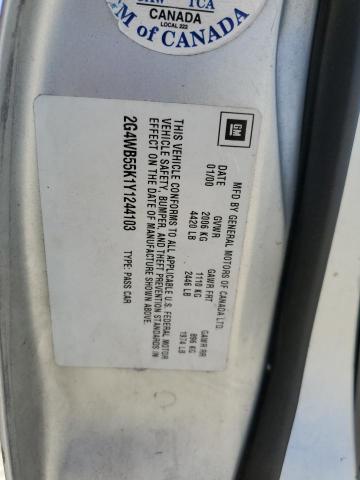 2G4WB55K1Y1244103 - 2000 BUICK REGAL LS 银色 照片 12