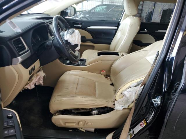 5TDKKRFH5FS105708 - 2015 TOYOTA HIGHLANDER XLE BLACK photo 7