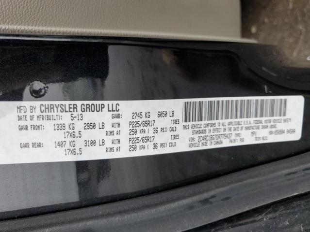 2C4RC1BG7DR775437 - 2013 CHRYSLER TOWN & COU TOURING BLACK photo 13