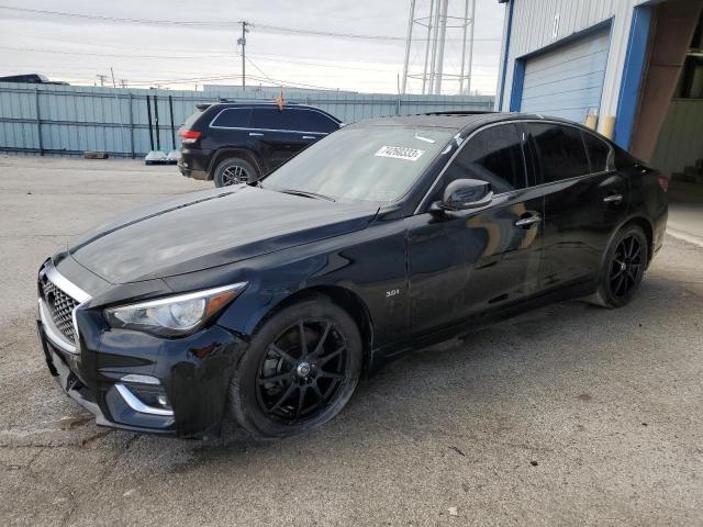 JN1EV7AR6KM590281 - 2019 INFINITI Q50 LUXE BLACK photo 1