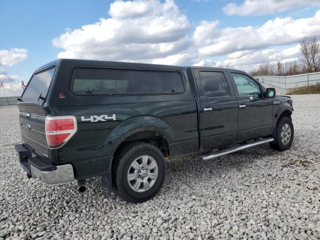 1FTFW1EF3CFC54654 - 2012 FORD F150 SUPERCREW GREEN photo 3