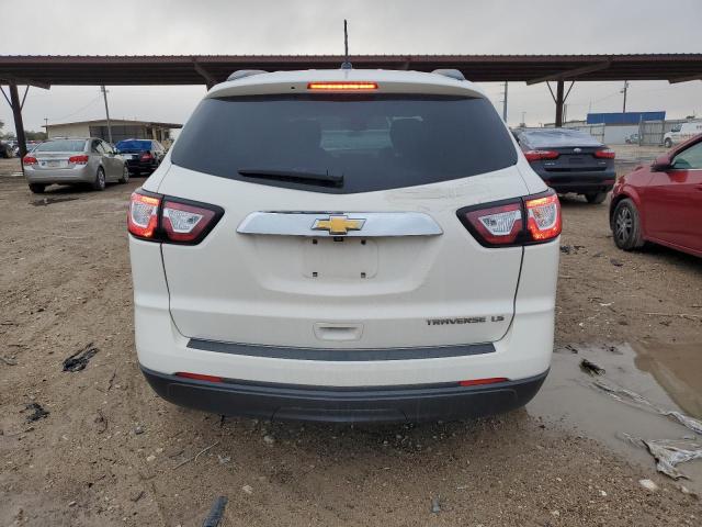 1GNKRFKD6EJ265306 - 2014 CHEVROLET TRAVERSE LS WHITE photo 6